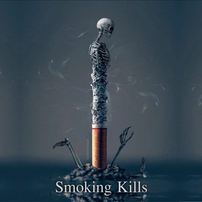 Smoking Kills social media post
